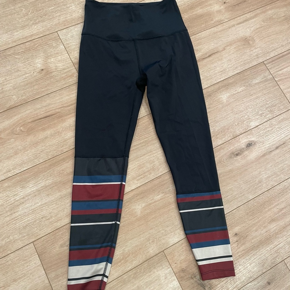 Beyond yoga Stylish Striped Leggings